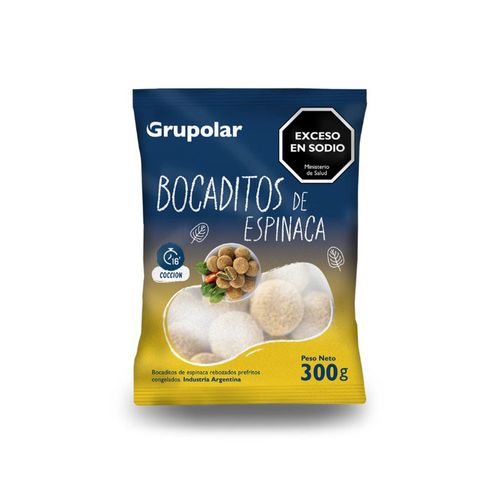 Bocaditos De Espinaca Grupolar 300 Gr
