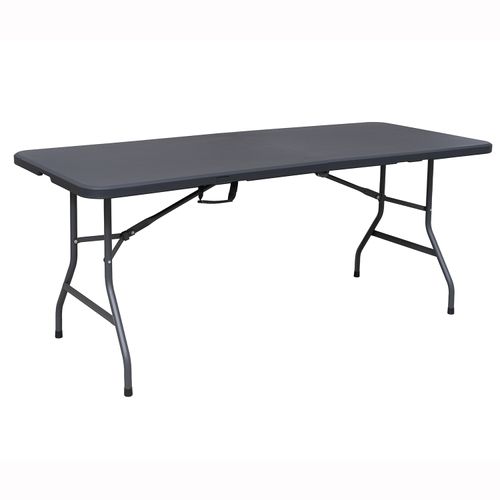 Mesa Rectangular Plegable Gris 180 Cm Alpes