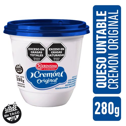 Queso Untable La Serenísima Cremón Original 280 Gr