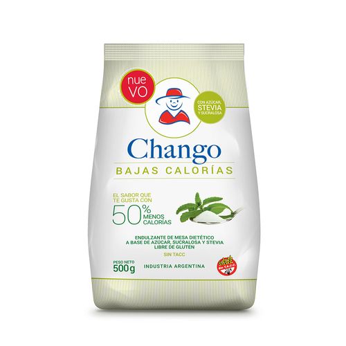 Azúcar Endulzante Sucralosa Y Stevia Chango 500 Gr