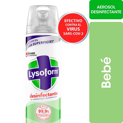 Desinfectante De Ambiente Bebé Aerosol 360 Ml Lysoform