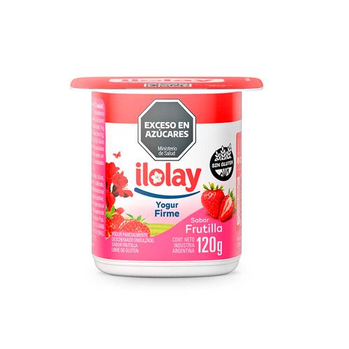 Yogur Firme Frutilla X 120 Gr Ilolay