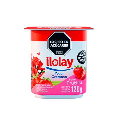 Yogur Cremoso Frutilla X 120 Gr Ilolay