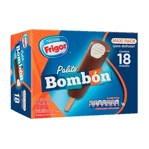 Helado Palito Bombon Frigor Crema Americana 655 Gr