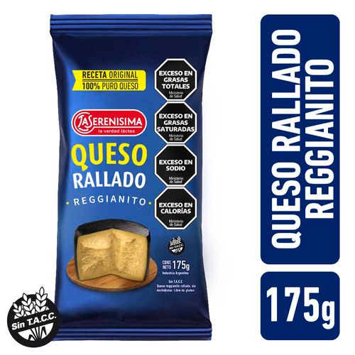 Queso Reggianito Rallado La Serenisima 175gr