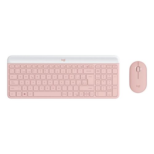 Kit De Teclado Y Mouse Inalambrico Mk470 Rose Logitech