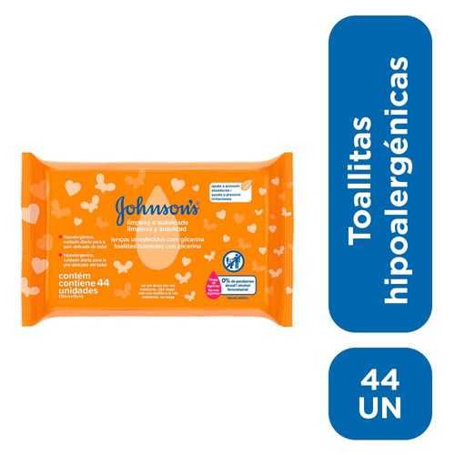 Toallitas Húmedas Johnson´s Baby Limpieza Y Suavidad 44 U