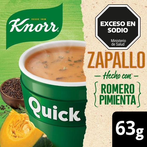 Sopa Knorr Instantánea Zapallo Romero 5 Sobres