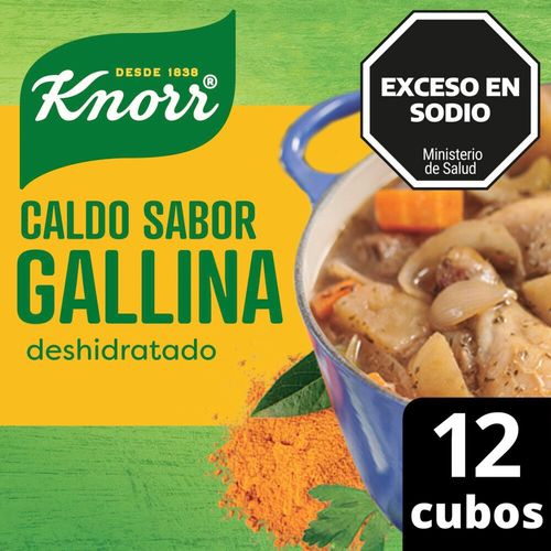 Caldo Knorr De Gallina Deshidratado 12 Cubos