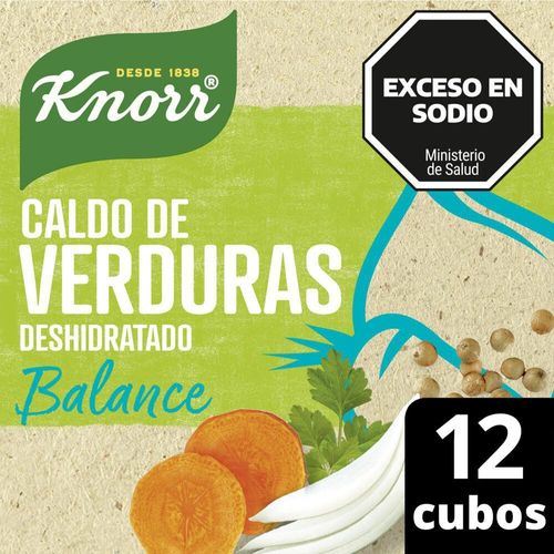 Caldo De Verduras Deshidratado Balance 12 Cubos Knorr
