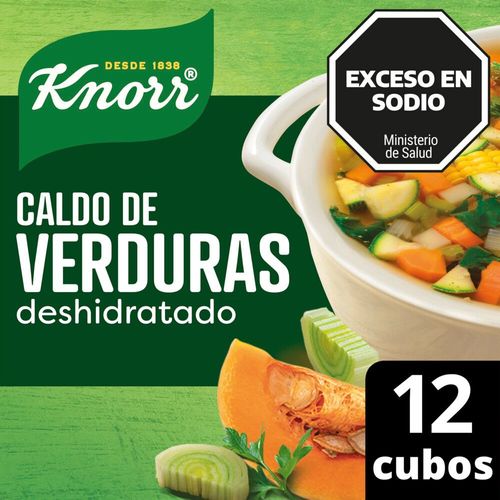 Caldo Knorr De Verdura Deshidratado 12 Cubos
