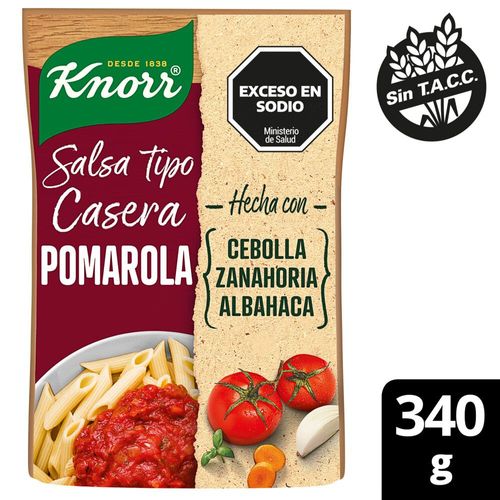 Salsa Knorr Pomarola Tradicional 340 Gr