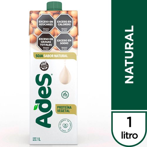 Alimento De Soja Ades Natural 1 Lt