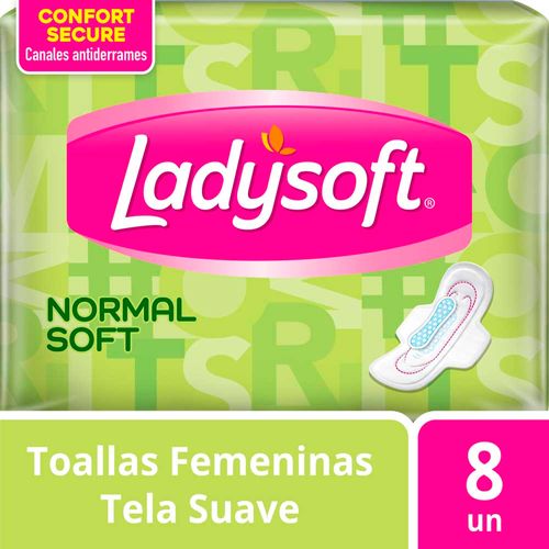 Toallas Femeninas Normal Soft 8 Un Ladysoft