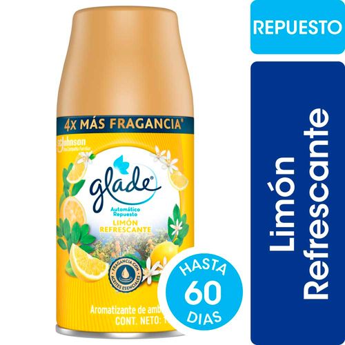 Aromatizador Automatico Limón Repuesto 175 Cc Glade
