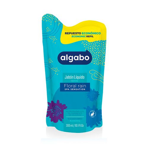 Repuesto Jabón Líquido Floral Rain 300 Ml Algabo