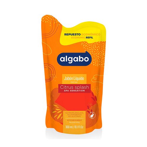 Repuesto Jabón Líquido Citrus Splash 300 Ml Algabo