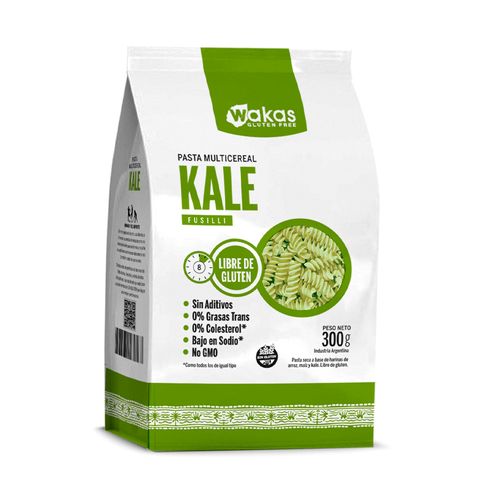 Pasta Multicereal Con Kale 250 Gr Wakas