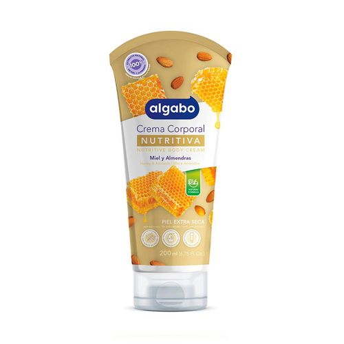Crema Nutritiva Miel y Almendras 200 Ml Algabo