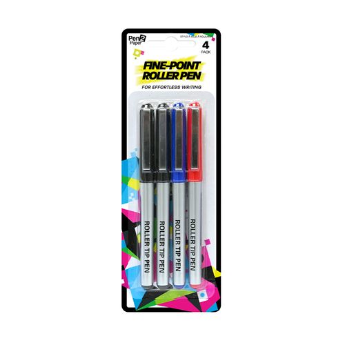 Lapiceras Tinta Roll Surtidas Pack X 4 Un