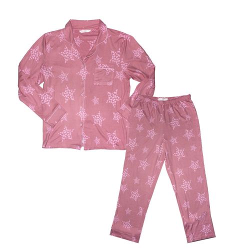 Pijama Mujer Manga Larga Pant. Largo Safari Talle S A Xxl Urb