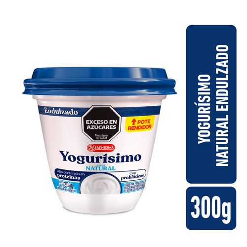 Yogur Natural Endulzado 300 Gr Yogurisimo