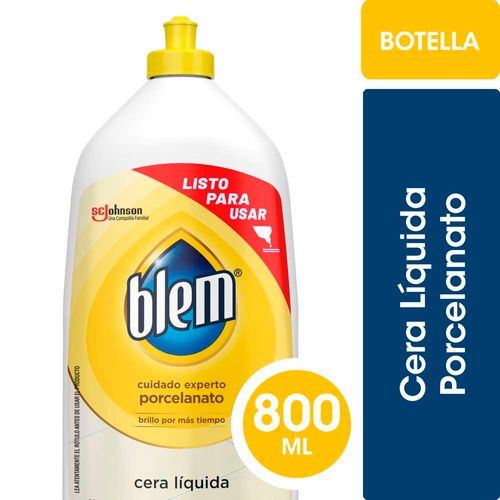 Cera Líquida Pisos Porcelanato Incoloro 800 Ml Blem