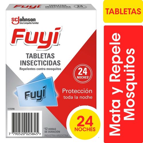 Repuesto Insecticida Tabletas Contra Mosquitos 24 Un Fuyi
