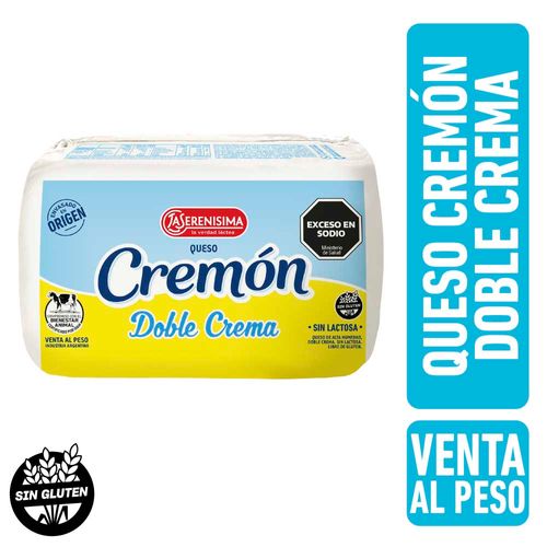 Queso Cremoso Cremón Doble Crema Paquete Por Kg La Serenisima