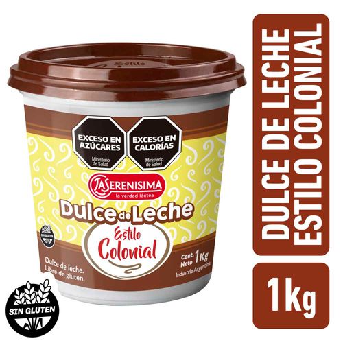 Dulce De Leche La Serenisima Colonial 1kg