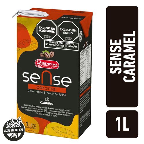 Bebida Lactea A B/ Leche Ent Ls Sense Caramel Brik 1l
