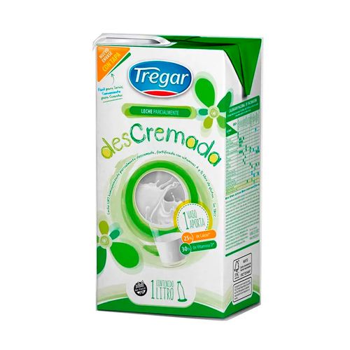 Leche Descremada 1 L Tregar