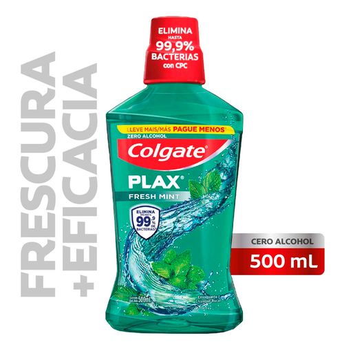 Enjuague Bucal Plax Fresh Mint 500 Ml Colgate