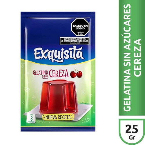 Gelatina Light Cereza X 25 Gr Exquisita