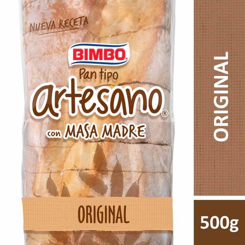 Pan Blanco con Masa Madre 500 Grs Artesano