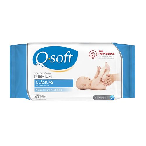 Toallas Humedas Qsoft Clasica X 40 Ud