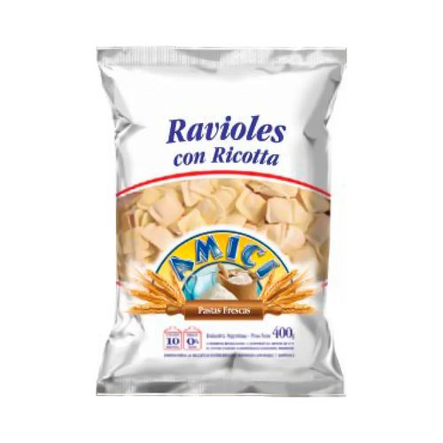 Ravioles Amici X 400 Gr-ricota-paq-gr.-400
