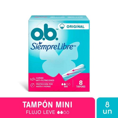 Tampones Mini 8 Un Ob Siempre Libre