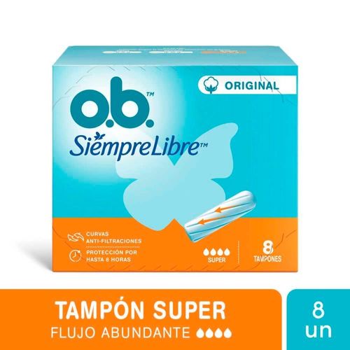 Tampones Super 8 Un Ob Siempre Libre