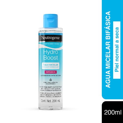 Agua Micelar Bifásica Hydro Boost 200 Ml Neutrogena
