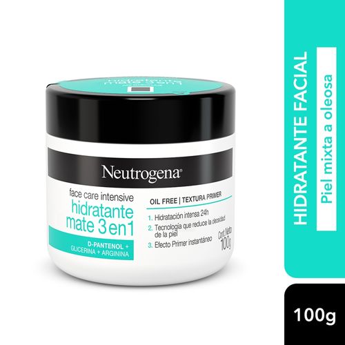 Crema Hidratante Facial Intensive 3 En 1 X 100 Gr Neutrogena