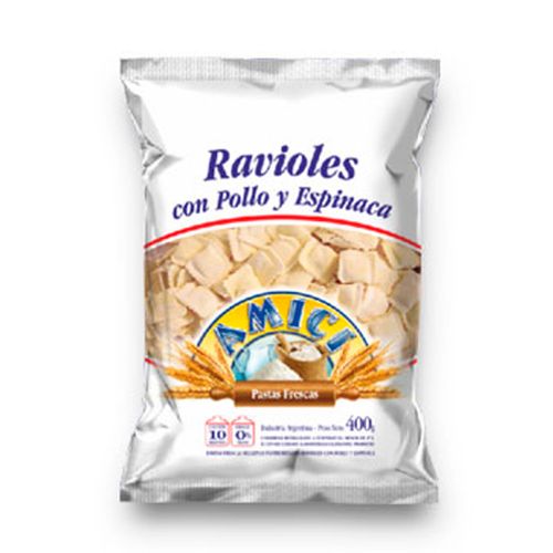 Ravioles Amici Pollo Con Verduras 400 Gr