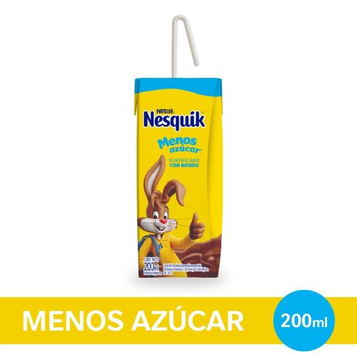 Leche Chocolatada Menos Azúcar 200 Ml Nesquik®