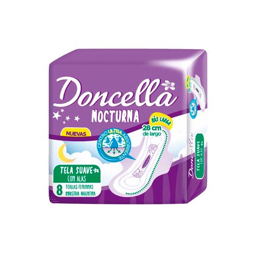 Toallitas Nocturna Con Alas 8 Un Doncella