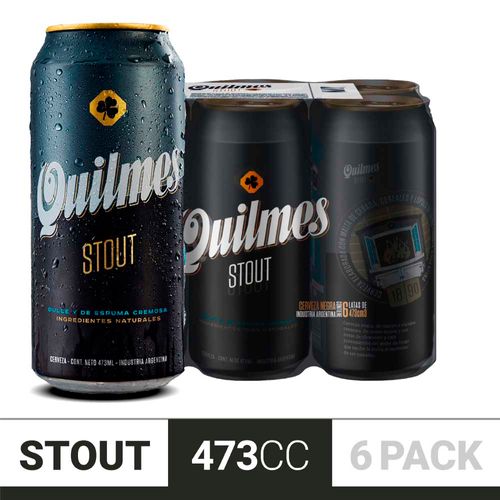 Cerveza Quilmes Stout 473cc Sixpack