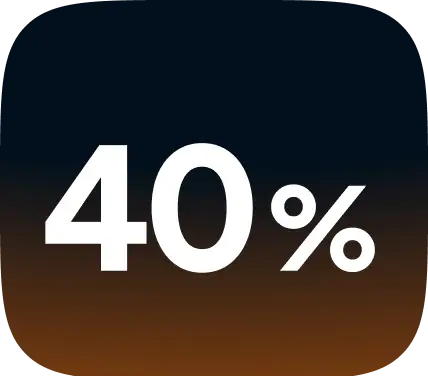 40%