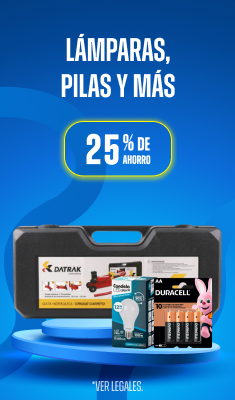 25% en Pilas y más