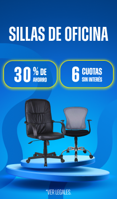 30% y 6 CSI en Sillas de Oficina