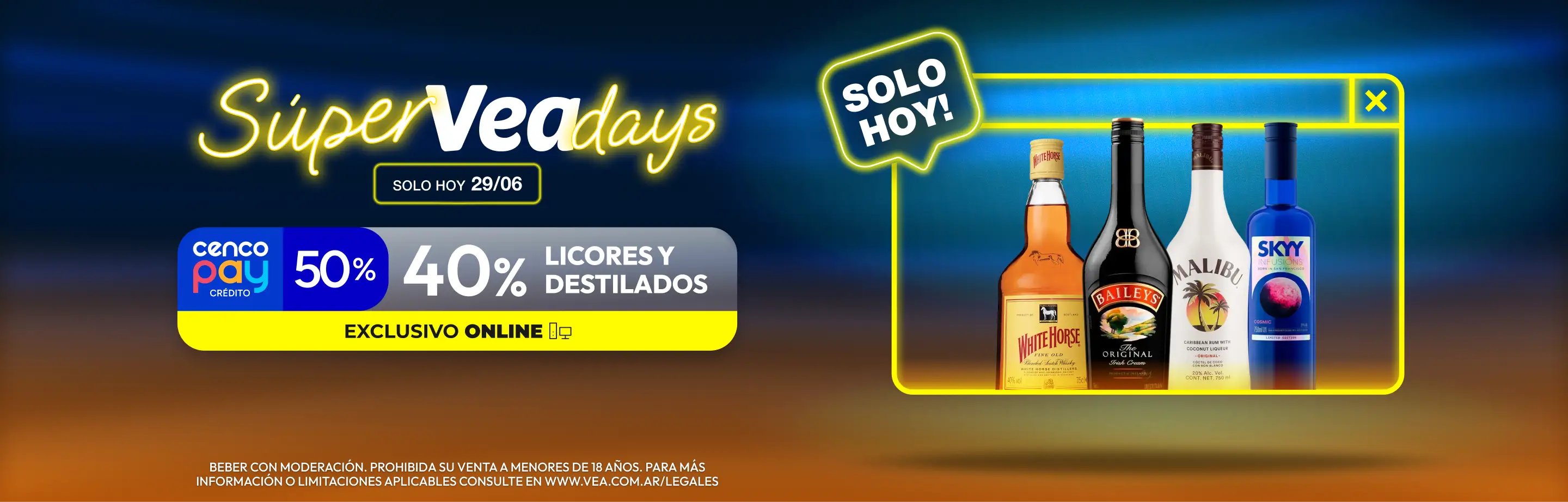 40% en Licores y Destilados | Super Vea Days