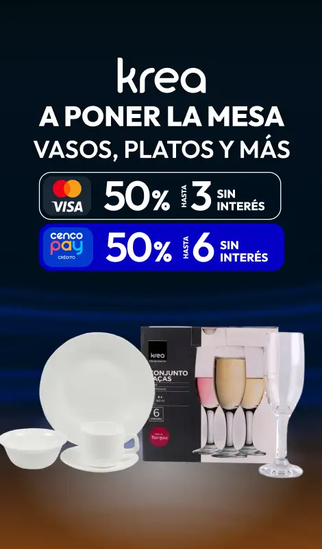 50% en copas, vasos y mas 